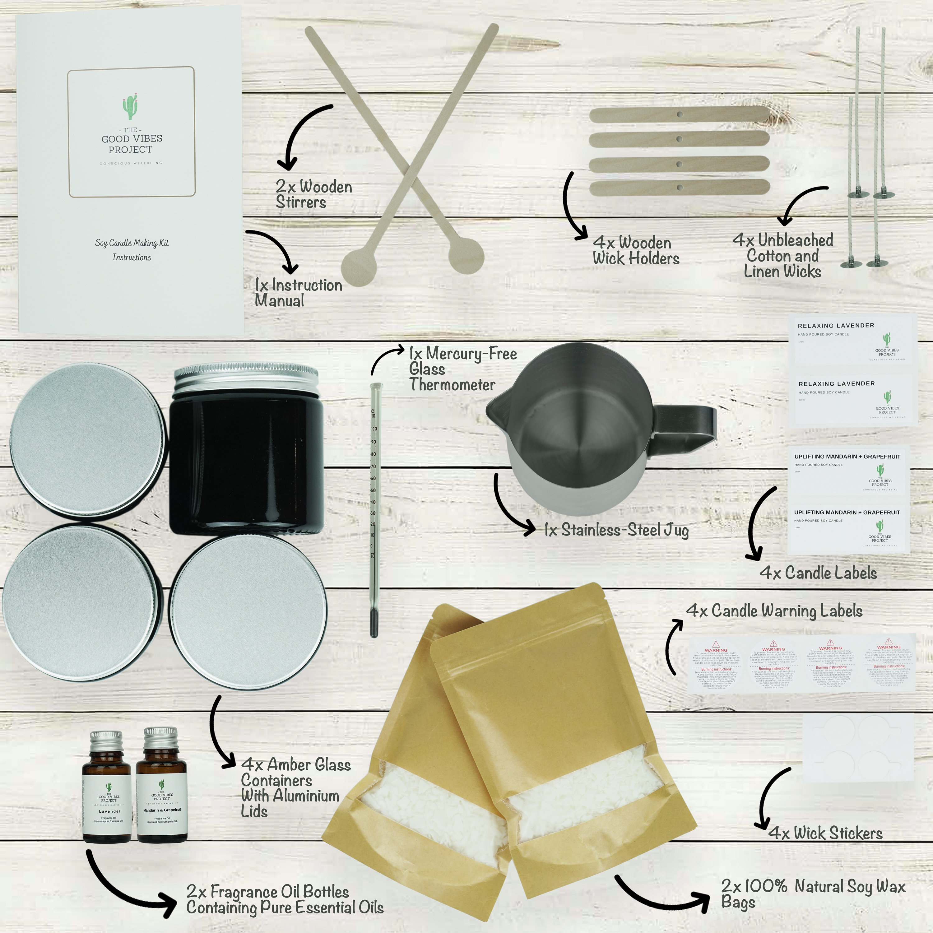 Soy Candle Making Kit Complete Beginners Starter Kit Soy Etsy UK