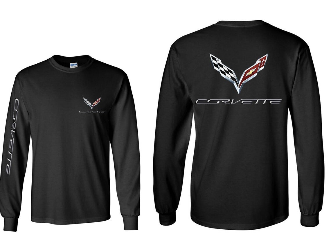 Corvette C7 Long Sleeve Tshirt Corvette Racing Team Long Etsy