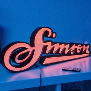 Simson variant 2 LED lettering
