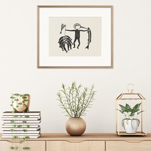 fishing-mimbres-pottery-poster