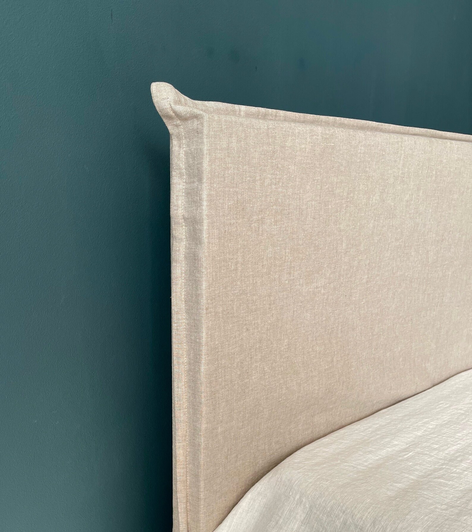 Linen Headboard. Headboard Slipcover. Foot board Cover. Custom Etsy