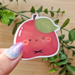 Wax Apple Vinyl Sticker | laptop stickers | water bottle sticker | hydroflask, weatherproof | glossy sticker