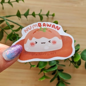 NumBawan-vinylsticker | laptopstickers | waterfles sticker | hydrofles, weerbestendig | glanzende sticker