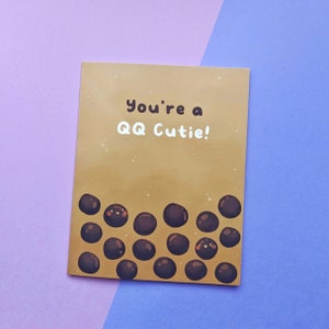 You&#39;re a QQ Cutie! Greeting Card | Mini Prints | Greeting Card | Art Print