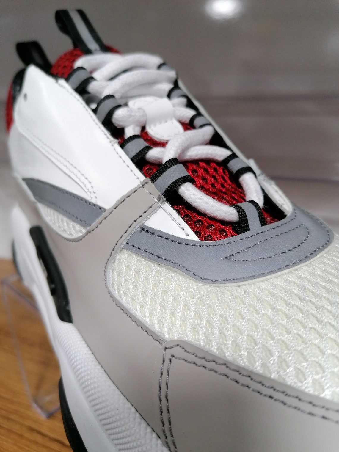red and white shoes for men