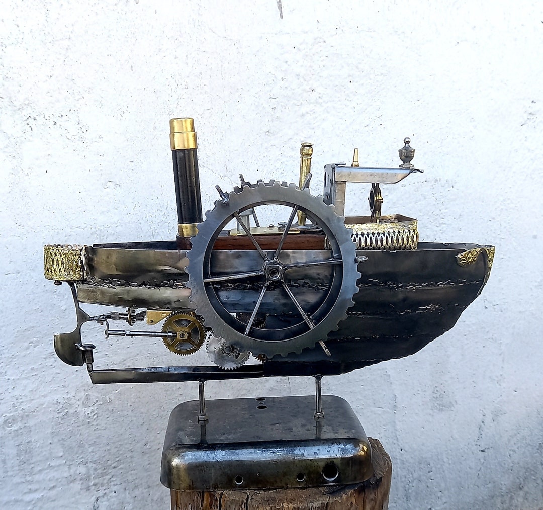 Лодка, Рыбалка, Металлолом, Стимпанк, Скульптура, Подарок ...