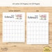 Vintage Teacup Calendar Printable Wall Calendar, to Do List Monthly ...
