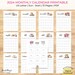Vintage Teacup Calendar Printable Wall Calendar, to Do List Monthly ...