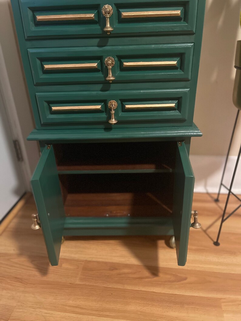 Emerald Green Jewelry Armoire SOLD Etsy