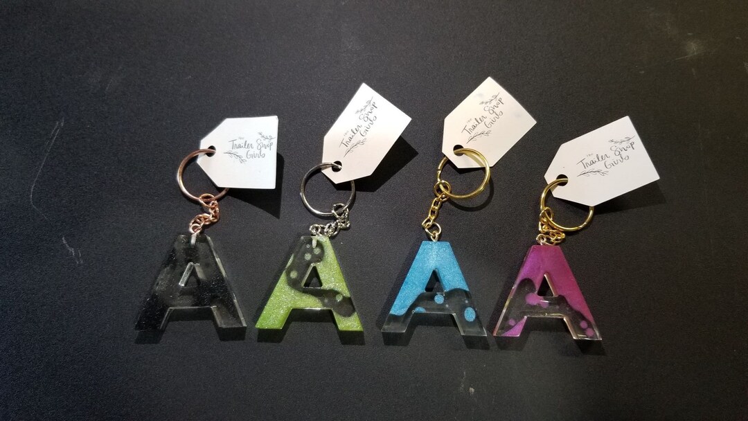 Letter Keychain Lava Lamp Inspired Etsy