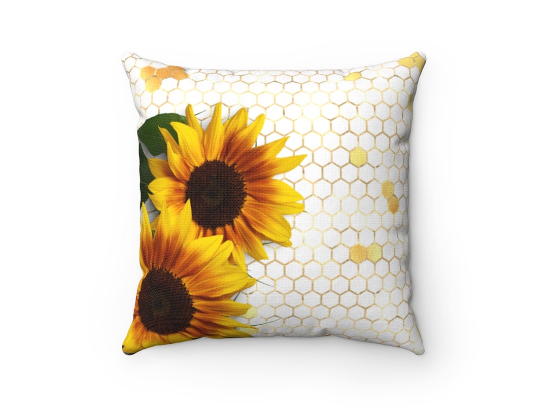 Sunflower Pillow Case Sunflower Pillow Case Etsy