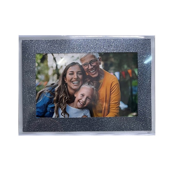 4x6 Magnetic Frames, Photo Pocket Glitter Frames, Refrigerator Photo Magnet  