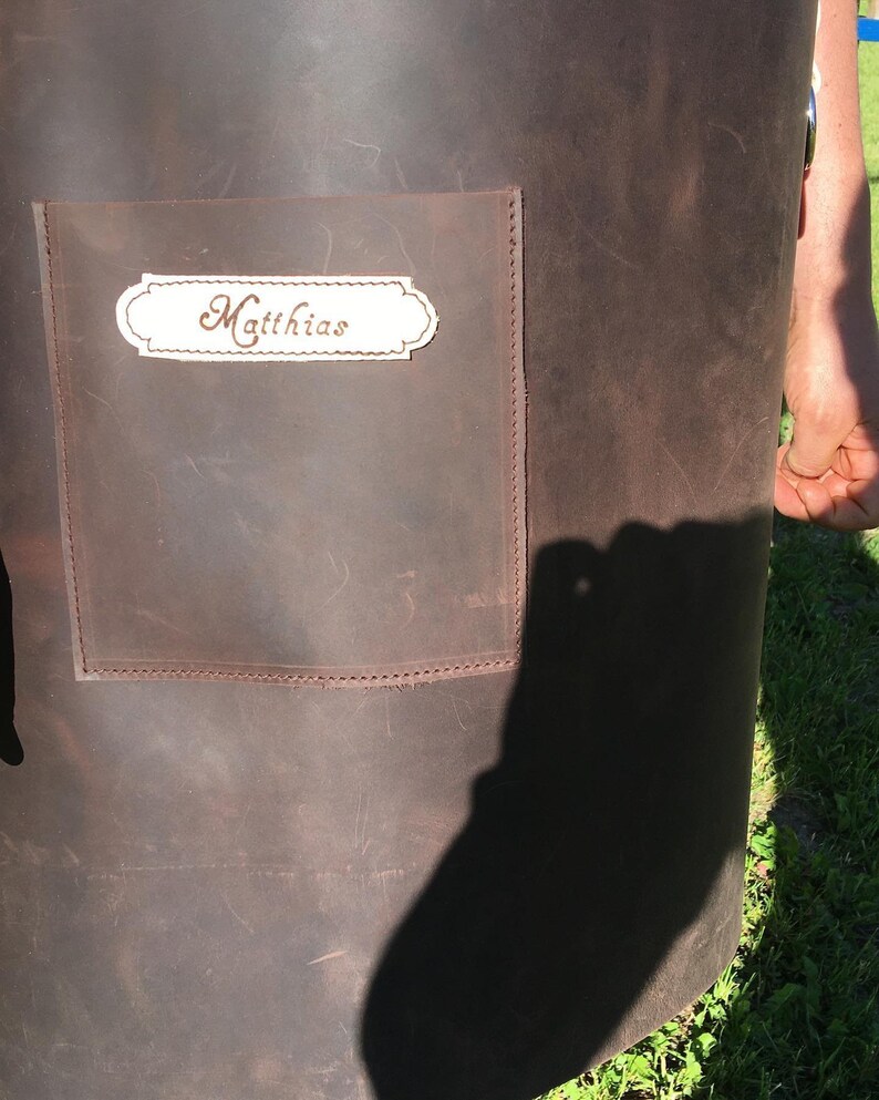 Grillschürze aus Fettleder - mit Personalisierung bild 3