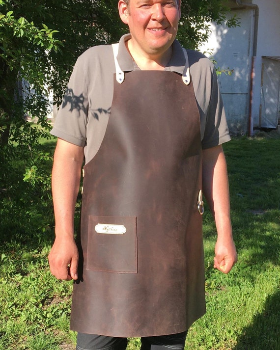 Grillschürze aus Fettleder - mit Personalisierung