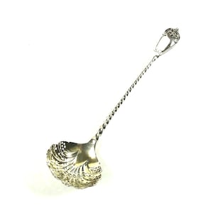Stunning Antique Sifter Spoon. Assayed in Birmingham, England in 1863