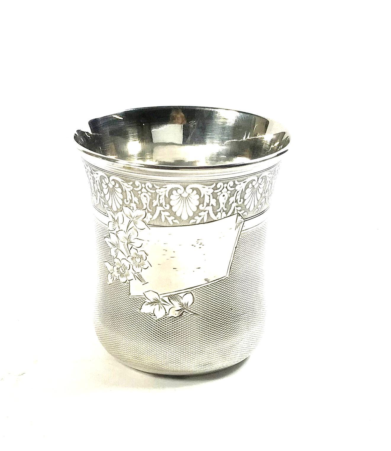 フランス製シルバー洗礼用タンブラー（Minerve1の刻印入り） - Etsy 日本