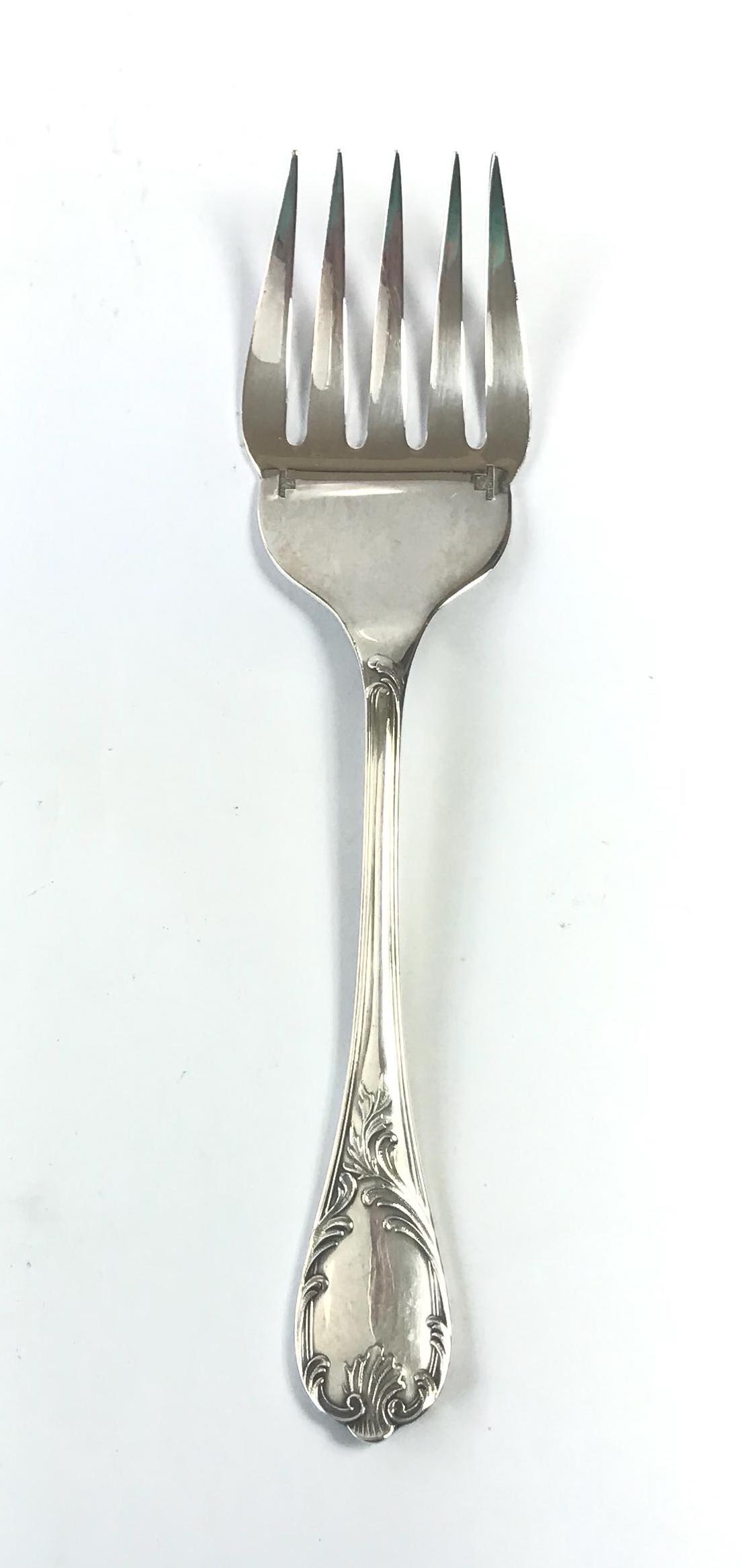 未開封　クリストフル　ポンパドール　サービングフォーク　シルバープレート ヴィンテージのクリストフル サービング フォーク。シルバー プレート