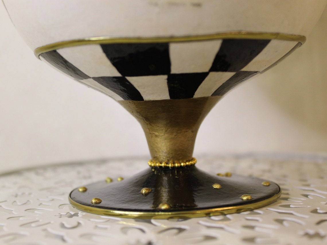 Designer Inspired on Black and White Checkered Home Decor. Etsy