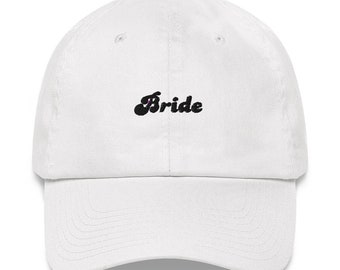 Bride Baseball hat, Bride adjustable baseball hat, Bride Hat for Bachelorette Party Hat, Bachelorette Party Bride Hat