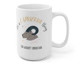 Es una cosa de Capricornio que no entenderías Taza, Taza de Capricornio, Taza del Zodíaco, Regalo de Capricornio, Taza de café de astrología