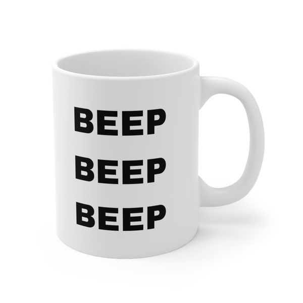 Beep Beep Beep mug, voice over actor, voice over mug, voice actor mug, Voice acting Gift, Voice Actor