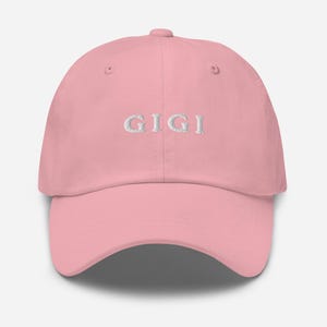 Gigi Hat, Gigi Adjustable Baseball Hat, Gigi Grandma Hat, Grandma Gigi Gift