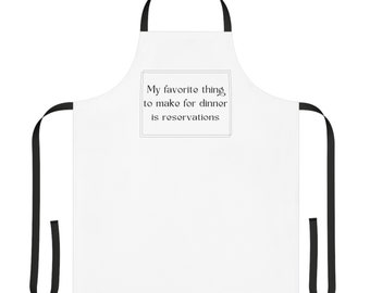 Ce que je préfère faire pour le dîner, c'est le tablier de réservation, drôle de tablier, drôle de tablier pour femme, drôle de tablier pour mari, drôle de cadeau de tablier