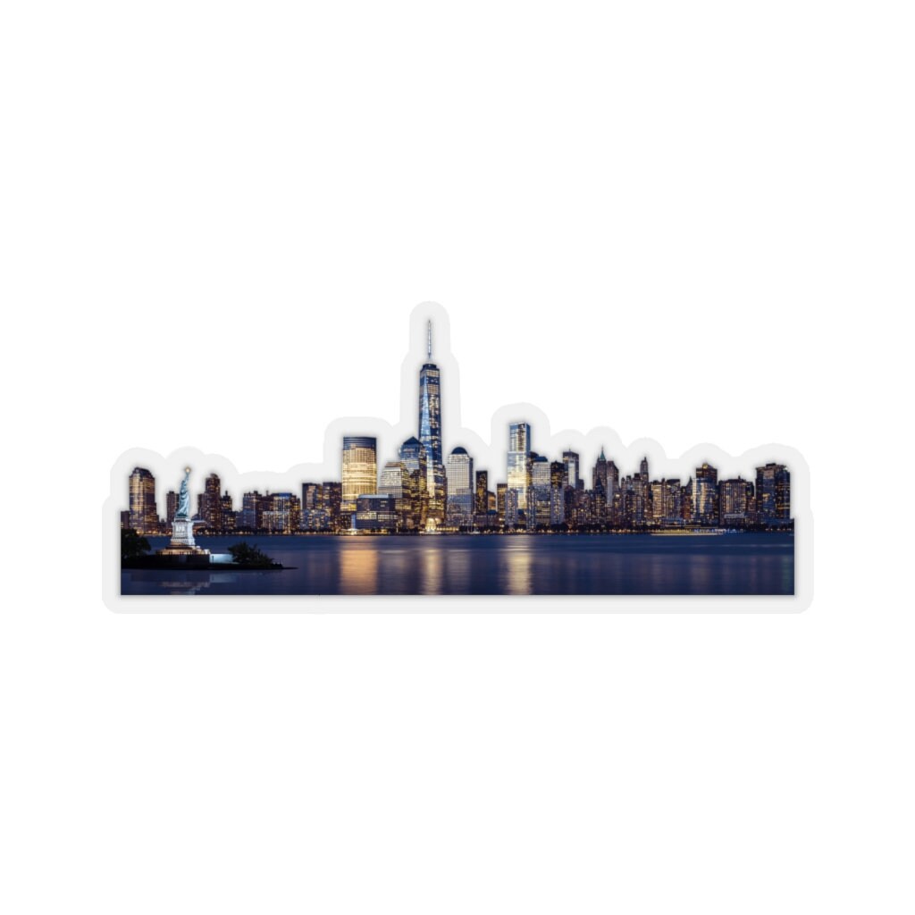 New York City Skyline Sticker Etsy
