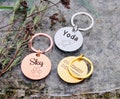 Engraved dog tag Dog tags for dogs Personalized dog tag Dog name tag Pet ID tag Custom dog tag Cat ID tag Cat name tag Gift for dog, cat. product logo