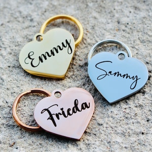 Gravierte Hundemarke Hundeanhänger für Hunde Personalisiertes Hundenamenschild Hund Haustier ID Tag Hund ID Tag Katze Geschenk für Hunde