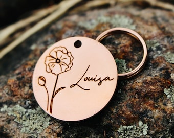Targhetta per cani incisa Targhette per cani/ Targhetta per cani personalizzata/ Targhetta identificativa per animali domestici/ Targhetta identificativa per cani personalizzata Targhetta per nome gatto/ Regalo per gatto/ Regalo di Natale/ Hundemarke