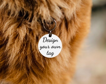 Personalized dog tag/ Dog name tag/ Pet ID tag Custom dog tag Cat ID tag Cat name tag /Gift for dog, cat.