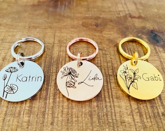 Gravierte Hundemarke Hundeanhänger für Hunde Personalisiertes Hundenamenschild Hund Haustier ID Tag Hund ID Tag Katze Geschenk für Hunde