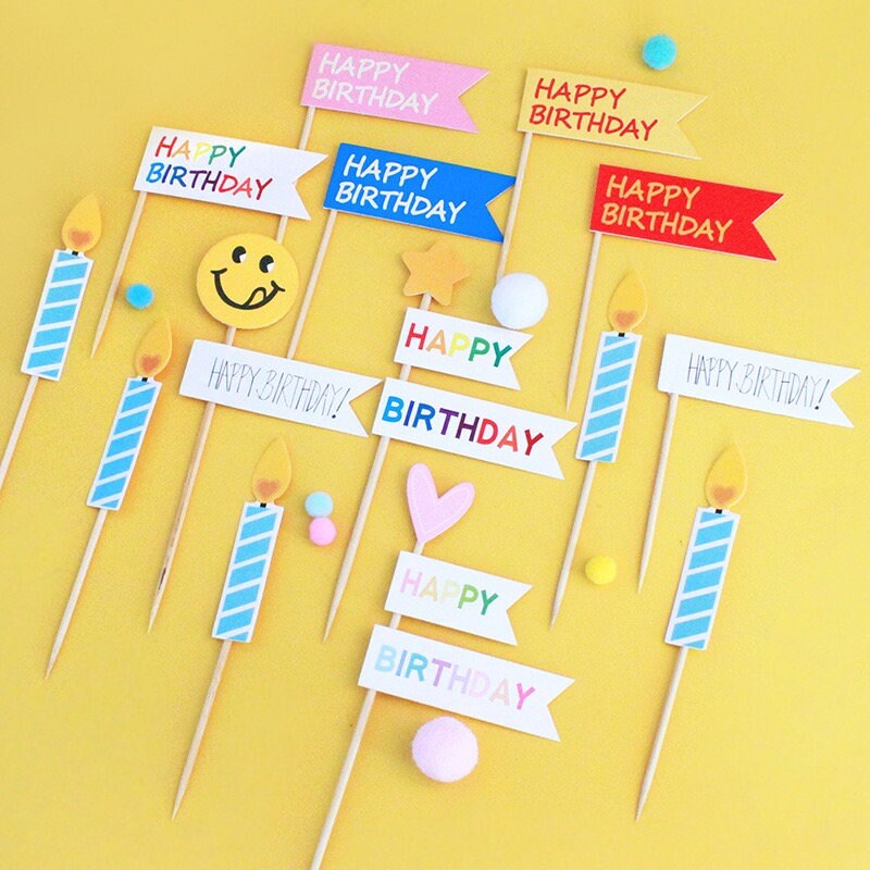 Birthday Candle Cake Topper Etsy
