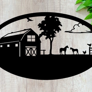 Custom Farm Sign - DXF File - SVG File - DWG File - CnC Ready (Digital File)