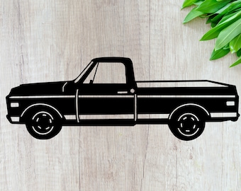 1971 Chevrolet Truck - DXF File - SVG File - DWG File - CnC Ready (Digital File)