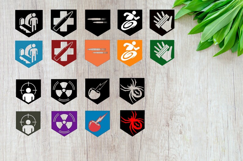 Call Of Duty Zombie Perk Icons 9 Pack DXF files SVG Etsy