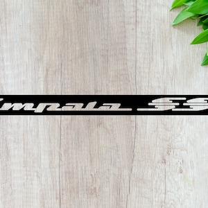Impala SS Sign - DXF File - SVG File - Pdf File - Dwg File - CnC Ready (Digital File)