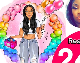 Party Decoration Logo, Party Logo Design, Realistic Portrait, Cartoon Logo, Avatar Logo, Business Logo, Event Planner Logo, Balloon Logo