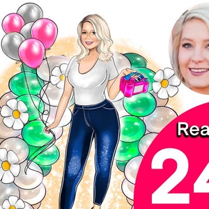 Event Planner Logo, Balloon Logo, Party Decoration Logo, Party Logo Design, Realistic Portrait, Cartoon Logo, Avatar Logo, Business Logo