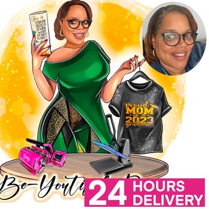 Custom Cartoon Logo, Portrait Logo Design, Business Logo, Avatar Logo, Caricature Logo, Tumbler Maker Logo, Crafter Logo, T-shirt Maker Logo