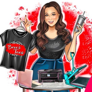 Custom Cartoon Crafter Logo: Business Avatar Portrait