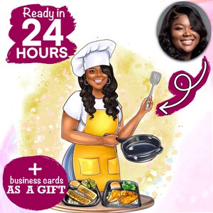 Restaurant Logo Design, Chef Logo, Cartoon Avatar Logo, Cartoon Portrait, Cartoon Character, Portrait From Photo, Custom Illustration