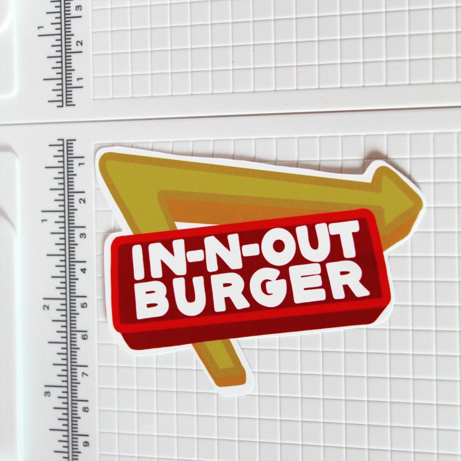 In-n-out Sticker Matte Sticker Weatherproof Sticker Diecut | Etsy
