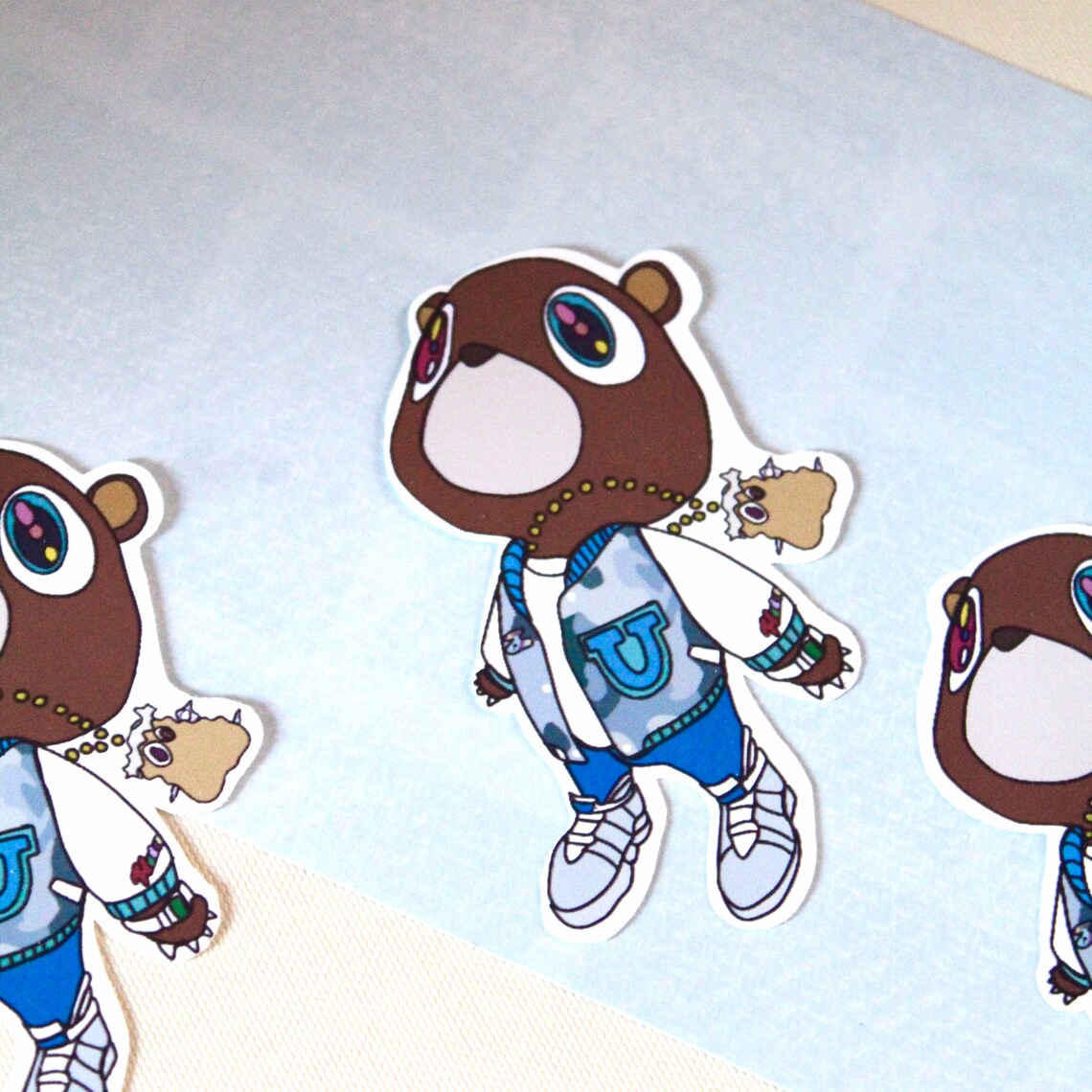 Kanye West Bear Kanye West Bear Sticker Weatherproof Etsy