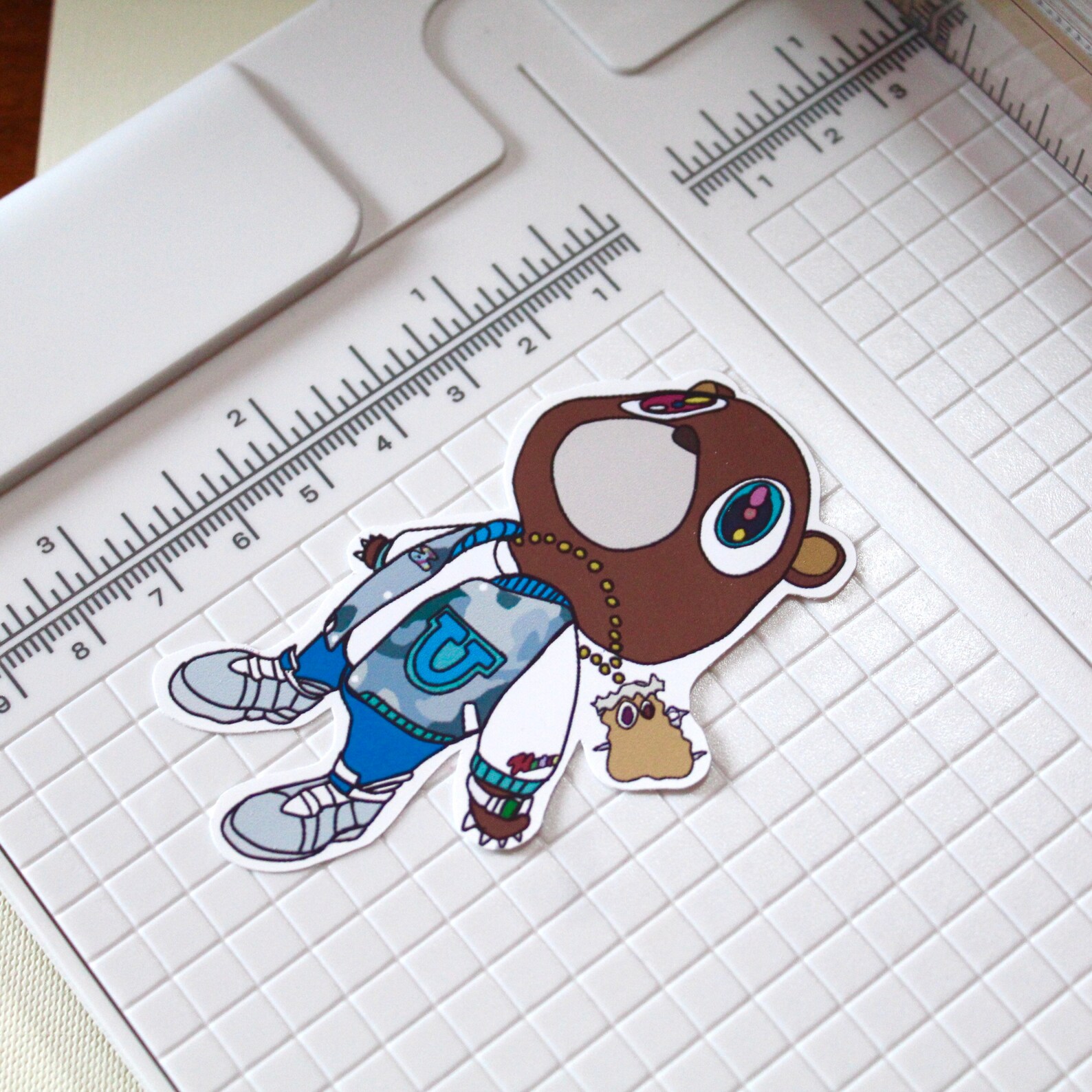 Kanye West Bear Kanye West Bear Sticker Weatherproof Etsy