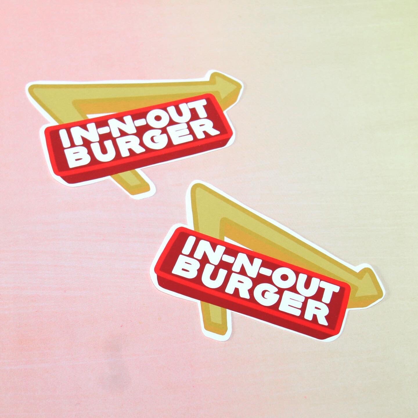 In-n-out Sticker Matte Sticker Weatherproof Sticker Diecut | Etsy