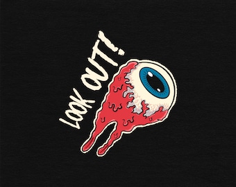 Eyeball transparent PNG Datei - DTG T-Shirt Design - Sublimationsdruck - Digitaler Download - vorgefertigte T-Shirt Grafik - Skater Sticker