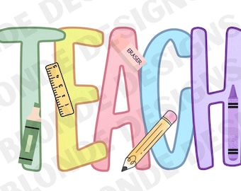 Teacher Colorful PNG