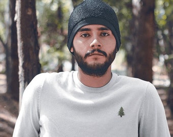 Embroidered Pine Tree Sweater | Unisex Forest Outdoors Pullover